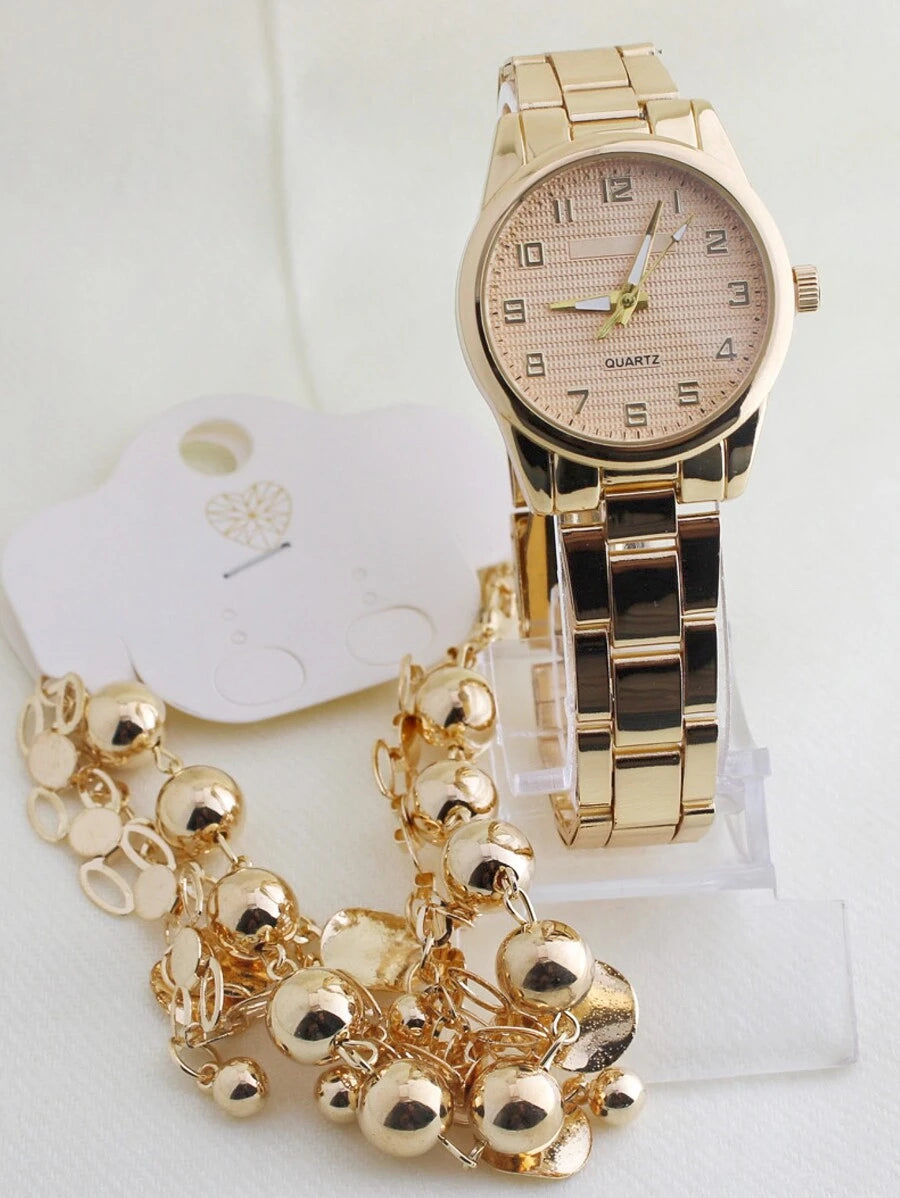 CharmTime Elegance – Kit Relógio & Pulseira