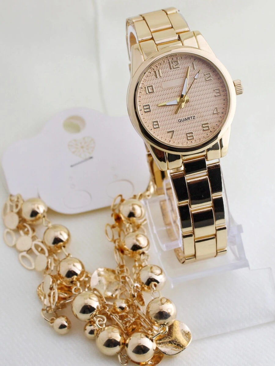 CharmTime Elegance – Kit Relógio & Pulseira